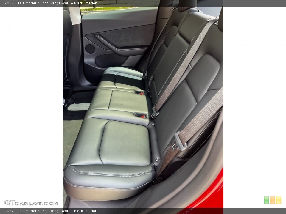 Black Interior Rear Seat for the 2022 Tesla Model Y Long Range AWD #146227491