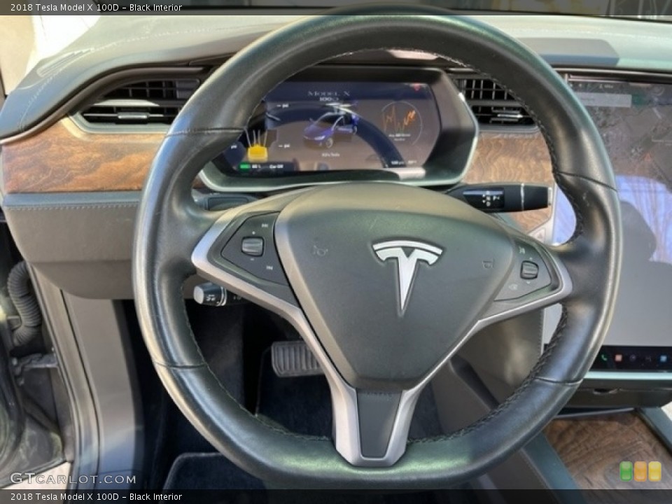 Black Interior Steering Wheel for the 2018 Tesla Model X 100D #146228991