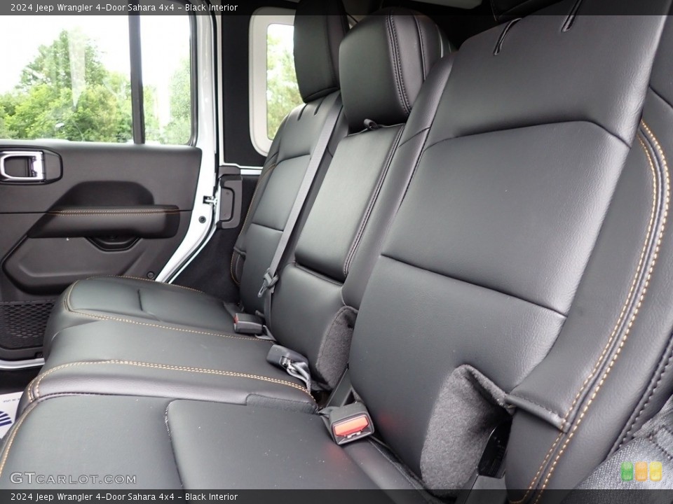 Black Interior Rear Seat for the 2024 Jeep Wrangler 4-Door Sahara 4x4 #146229662