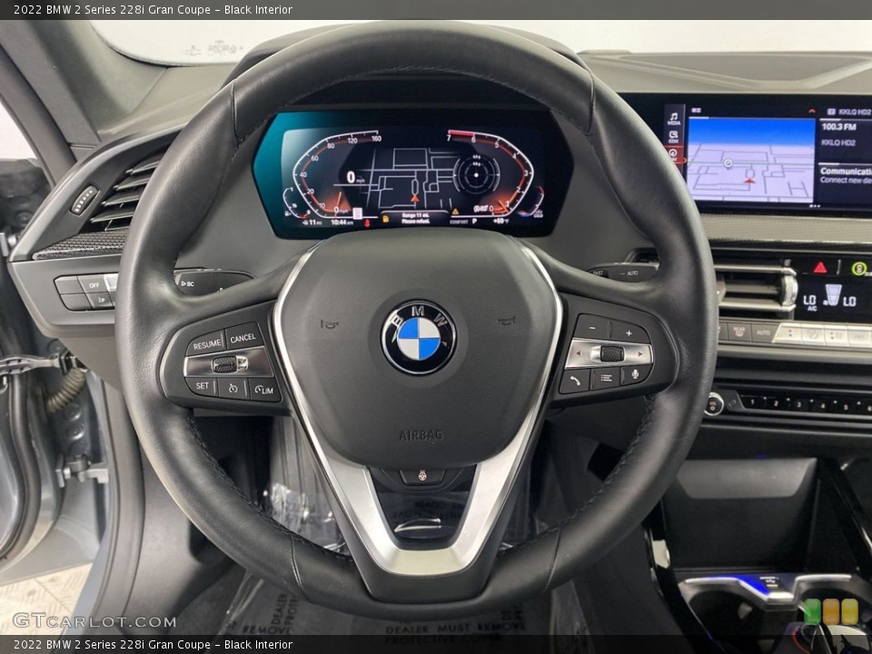 Black Interior Steering Wheel for the 2022 BMW 2 Series 228i Gran Coupe #146230282