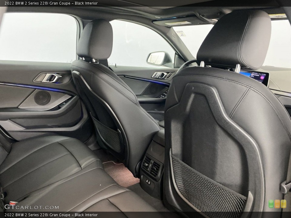 Black Interior Rear Seat for the 2022 BMW 2 Series 228i Gran Coupe #146230617