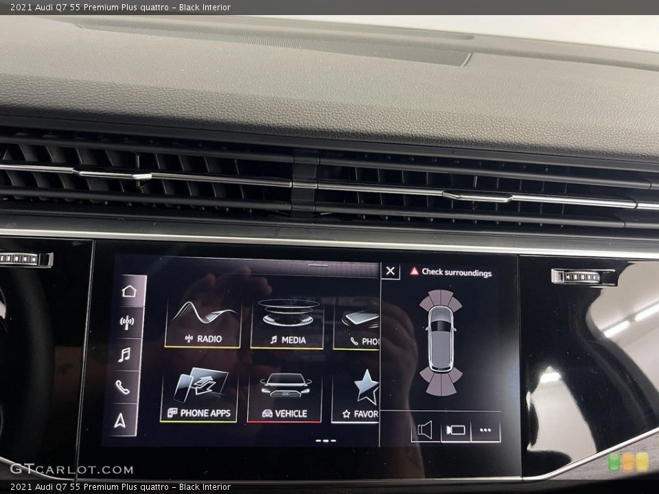 Black Interior Controls for the 2021 Audi Q7 55 Premium Plus quattro #146231397