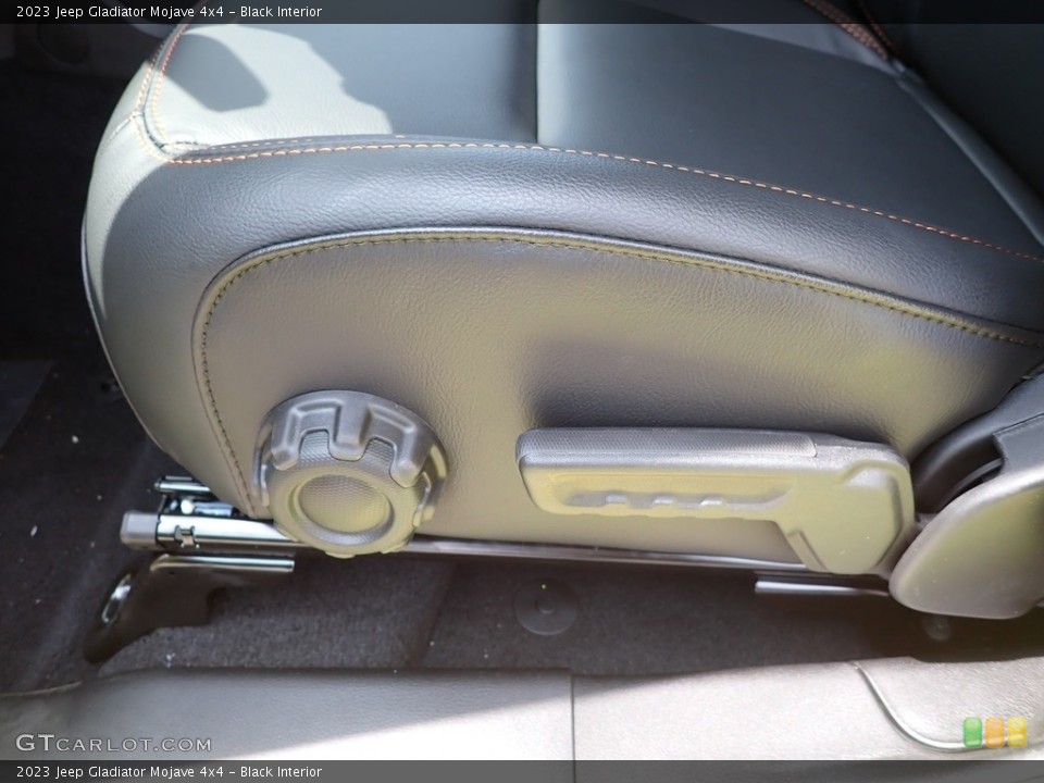 Black Interior Front Seat for the 2023 Jeep Gladiator Mojave 4x4 #146231940