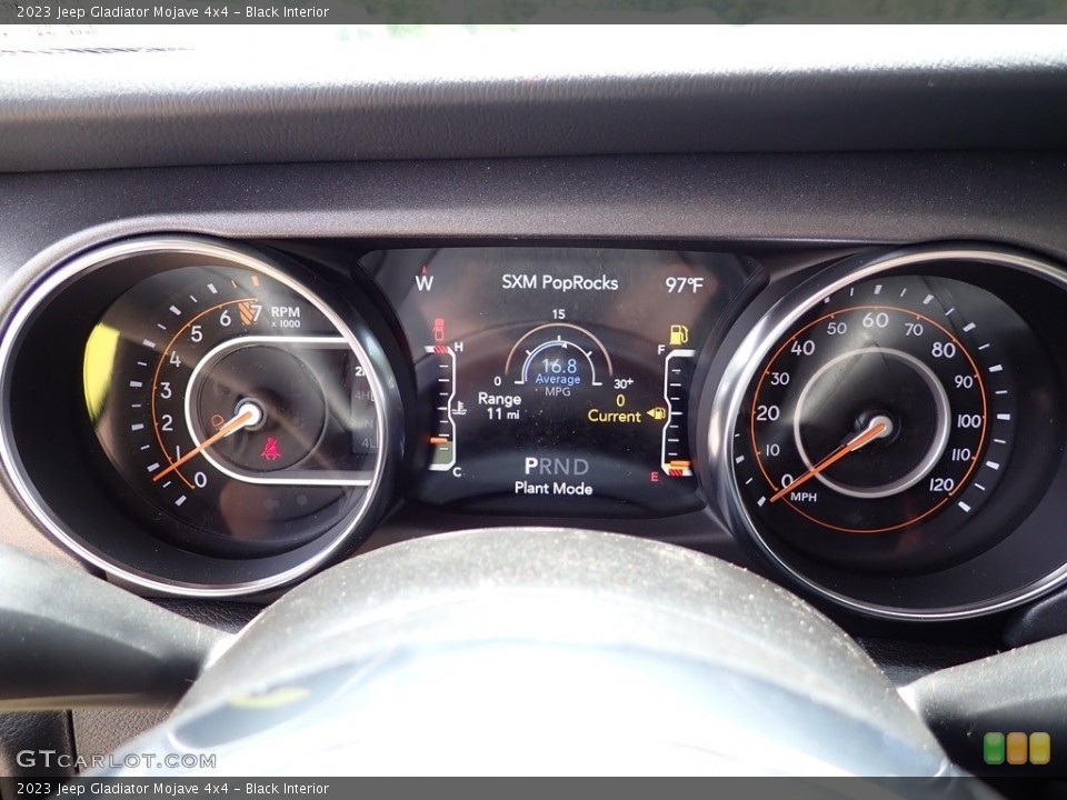Black Interior Gauges for the 2023 Jeep Gladiator Mojave 4x4 #146231958