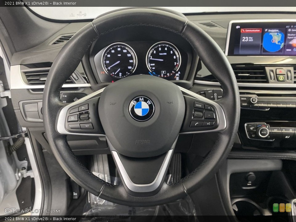 Black Interior Steering Wheel for the 2021 BMW X1 sDrive28i #146233106