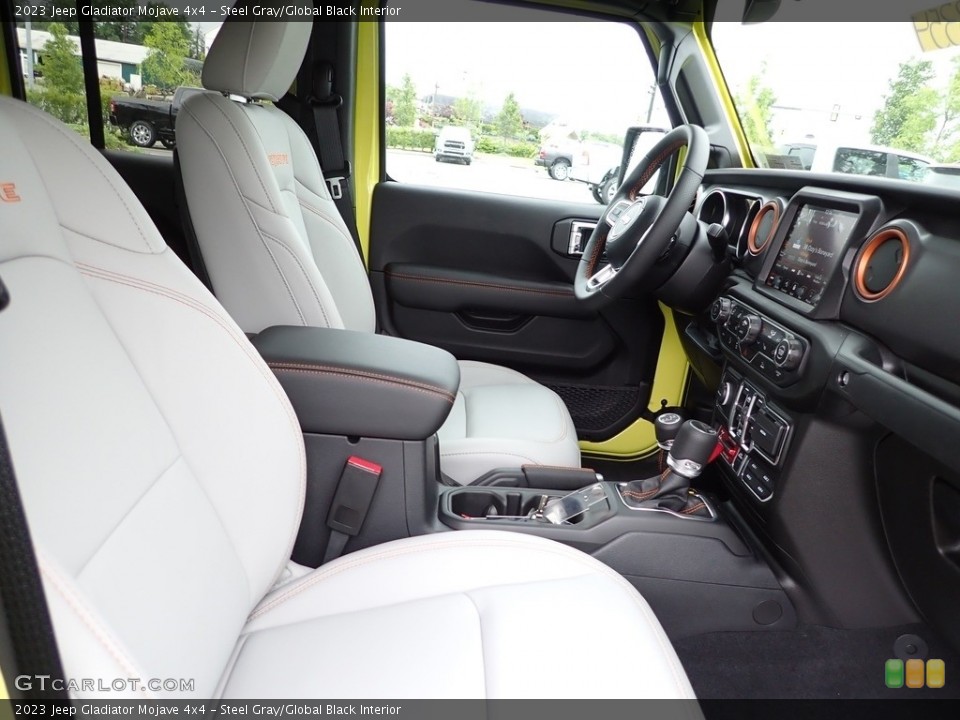 Steel Gray/Global Black Interior Front Seat for the 2023 Jeep Gladiator Mojave 4x4 #146233869