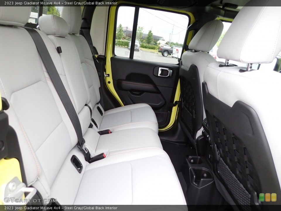 Steel Gray/Global Black Interior Rear Seat for the 2023 Jeep Gladiator Mojave 4x4 #146233882