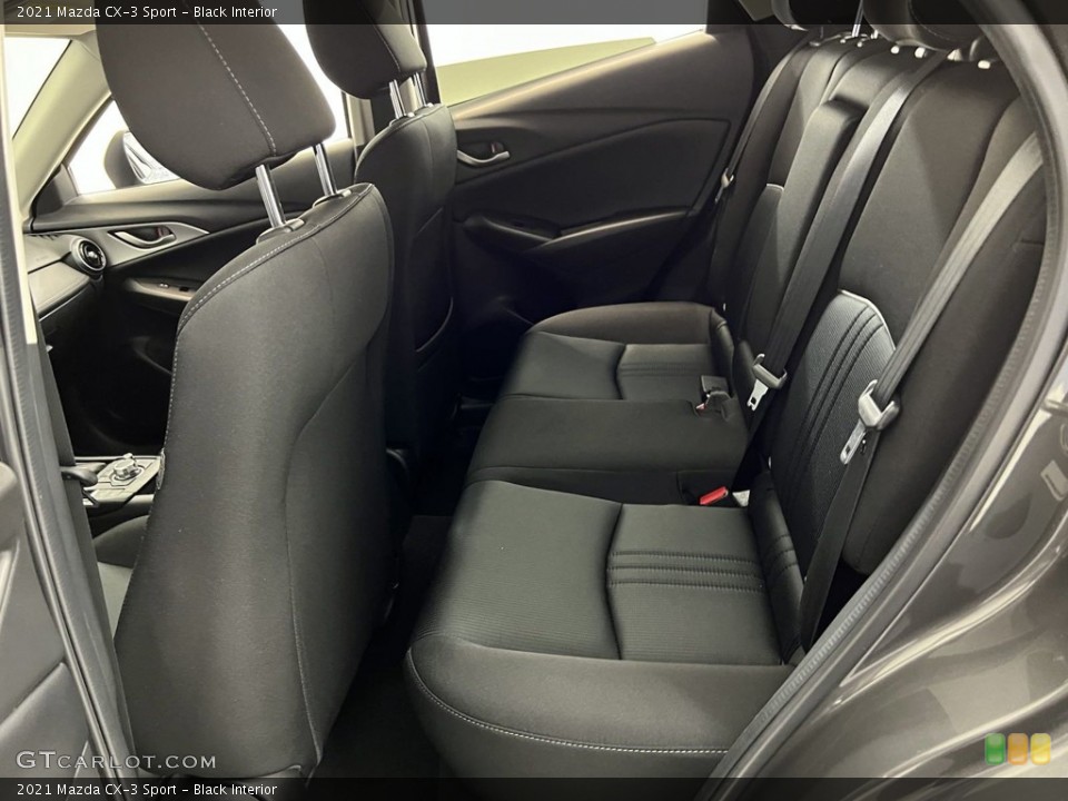 Black Interior Rear Seat for the 2021 Mazda CX-3 Sport #146233883
