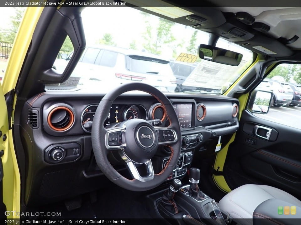Steel Gray/Global Black Interior Dashboard for the 2023 Jeep Gladiator Mojave 4x4 #146233923