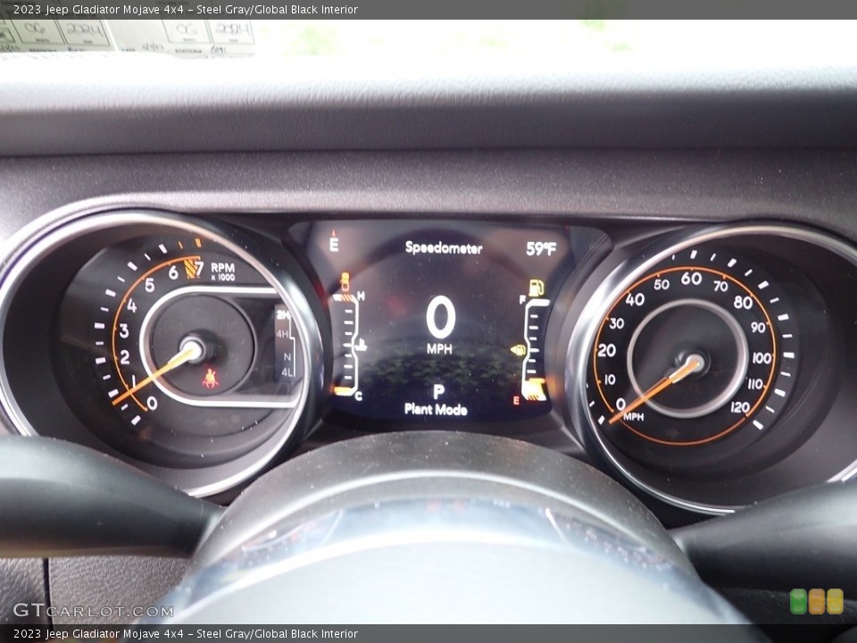 Steel Gray/Global Black Interior Gauges for the 2023 Jeep Gladiator Mojave 4x4 #146234016