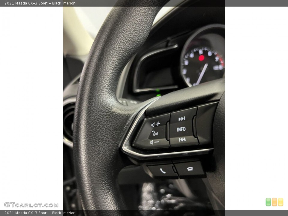 Black Interior Steering Wheel for the 2021 Mazda CX-3 Sport #146234028