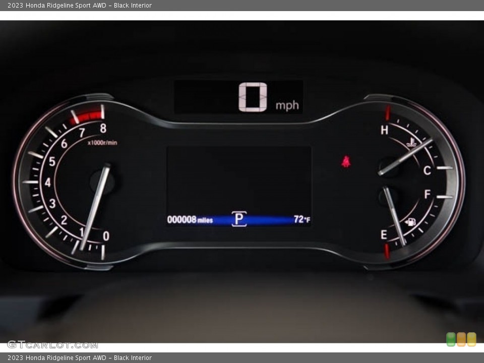 Black Interior Gauges for the 2023 Honda Ridgeline Sport AWD #146234577