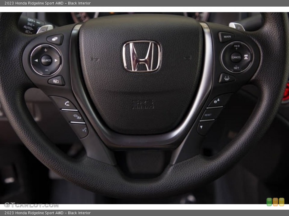 Black Interior Steering Wheel for the 2023 Honda Ridgeline Sport AWD #146234592