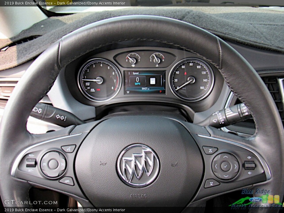 Dark Galvanized/Ebony Accents Interior Steering Wheel for the 2019 Buick Enclave Essence #146237166