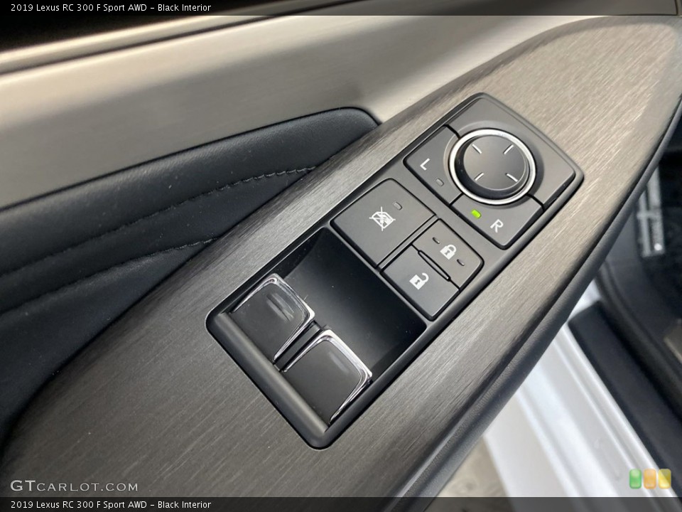 Black Interior Controls for the 2019 Lexus RC 300 F Sport AWD #146237634