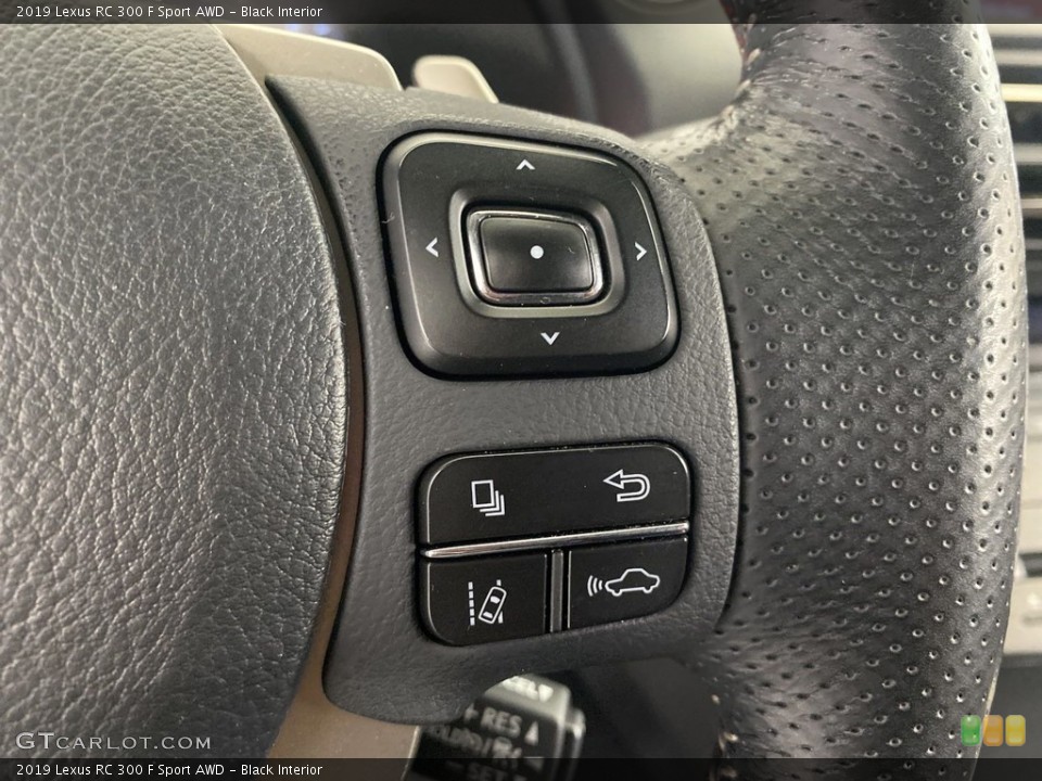 Black Interior Steering Wheel for the 2019 Lexus RC 300 F Sport AWD #146237739