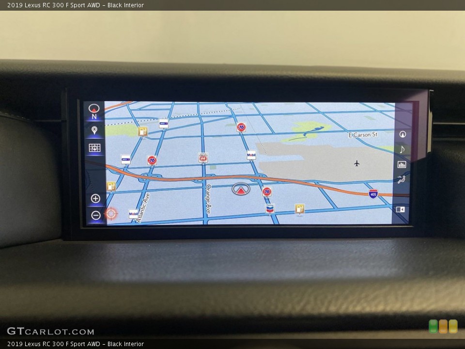Black Interior Navigation for the 2019 Lexus RC 300 F Sport AWD #146237829