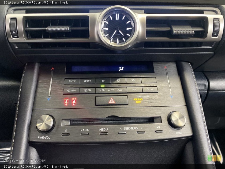 Black Interior Controls for the 2019 Lexus RC 300 F Sport AWD #146237865