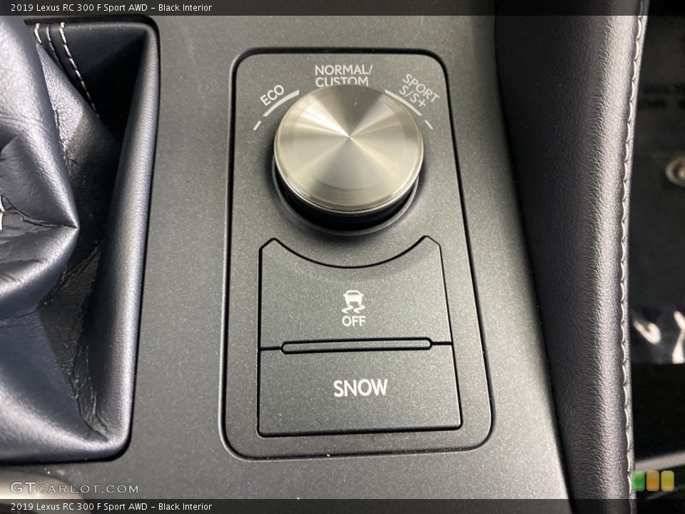 Black Interior Controls for the 2019 Lexus RC 300 F Sport AWD #146237925