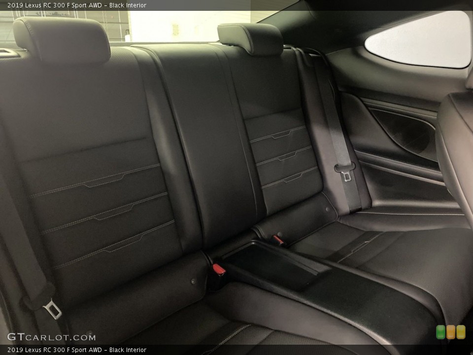 Black Interior Rear Seat for the 2019 Lexus RC 300 F Sport AWD #146238051