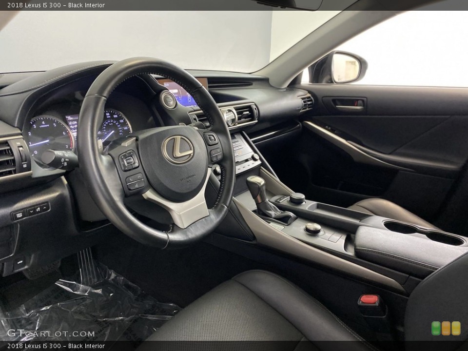 Black Interior Front Seat for the 2018 Lexus IS 300 #146239056