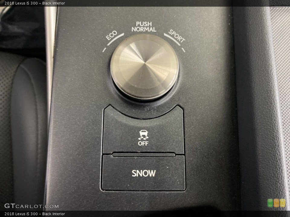 Black Interior Controls for the 2018 Lexus IS 300 #146239281