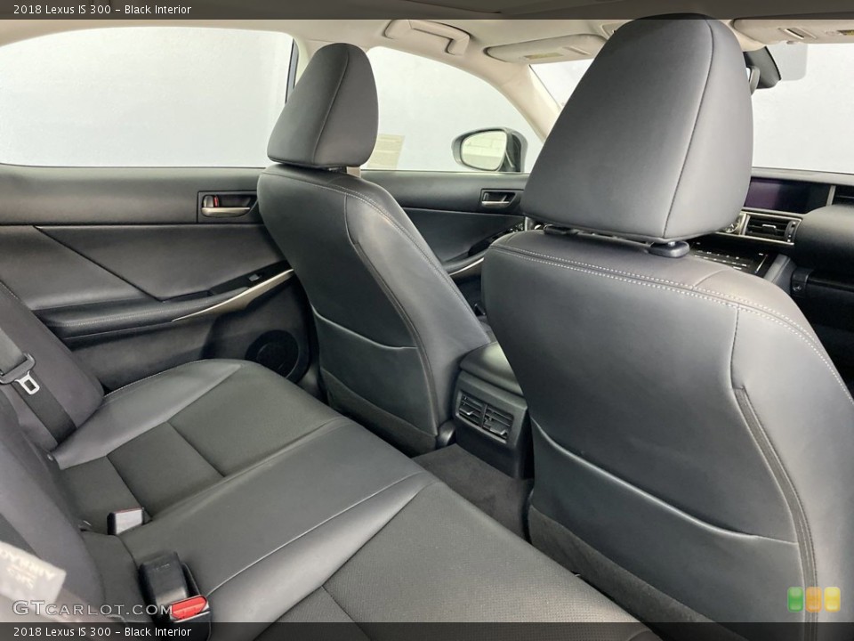 Black Interior Rear Seat for the 2018 Lexus IS 300 #146239446
