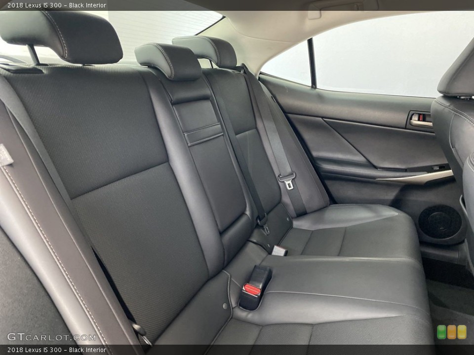 Black Interior Rear Seat for the 2018 Lexus IS 300 #146239461