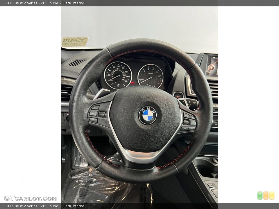 Black Interior Steering Wheel for the 2016 BMW 2 Series 228i Coupe #146240727