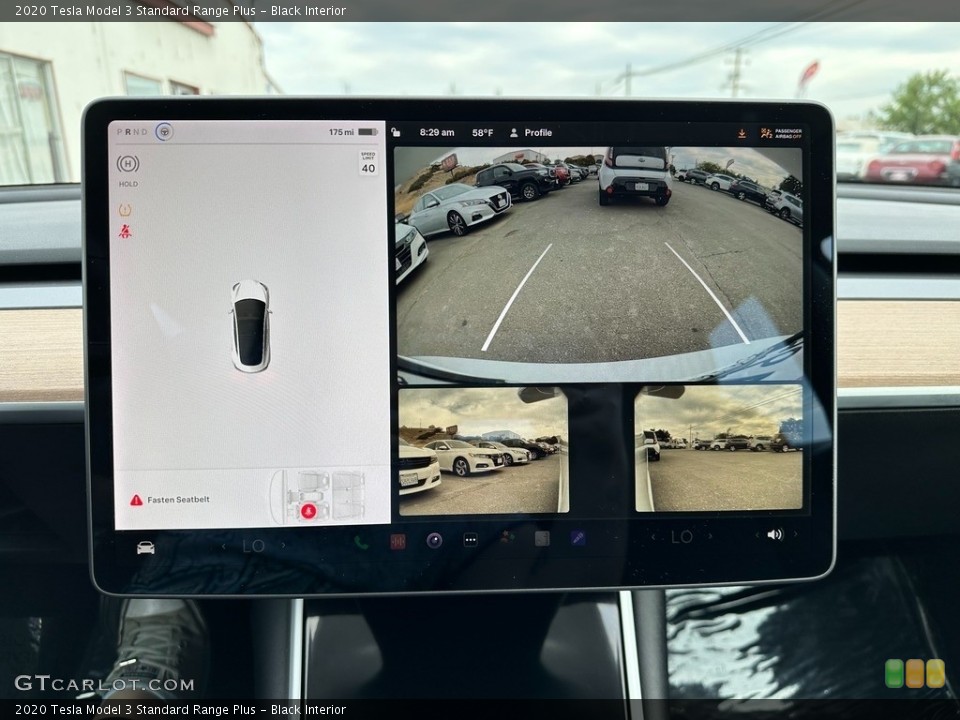 Black Interior Controls for the 2020 Tesla Model 3 Standard Range Plus #146241141