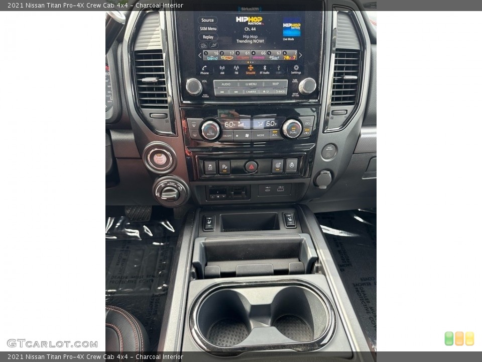 Charcoal Interior Controls for the 2021 Nissan Titan Pro-4X Crew Cab 4x4 #146242428