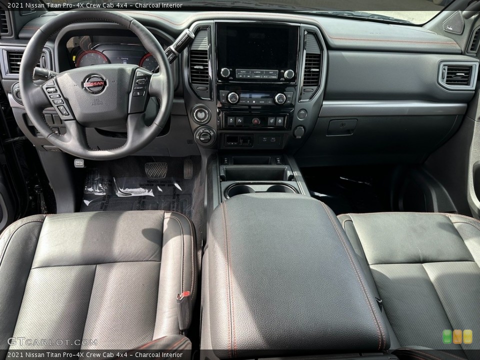 Charcoal Interior Photo for the 2021 Nissan Titan Pro-4X Crew Cab 4x4 #146242491