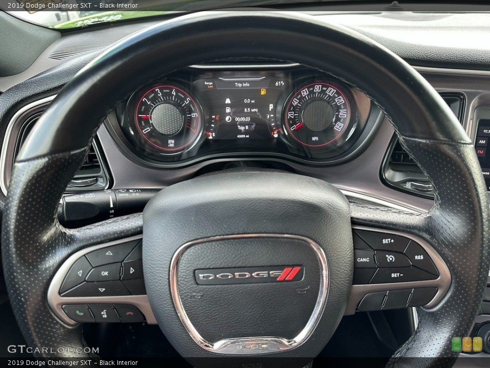 Black Interior Steering Wheel for the 2019 Dodge Challenger SXT #146242647