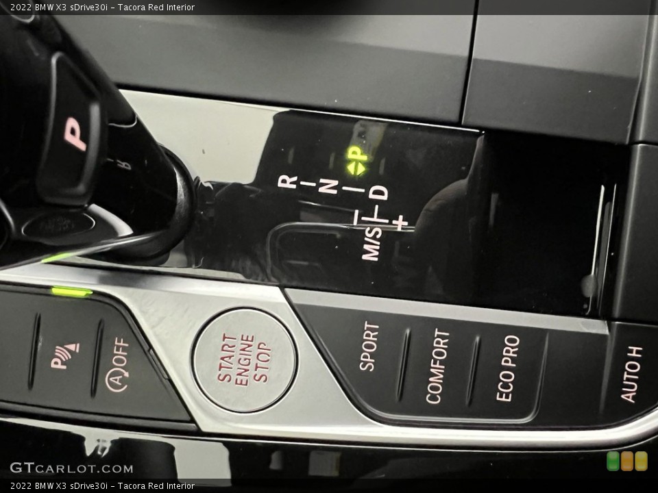 Tacora Red Interior Controls for the 2022 BMW X3 sDrive30i #146243187