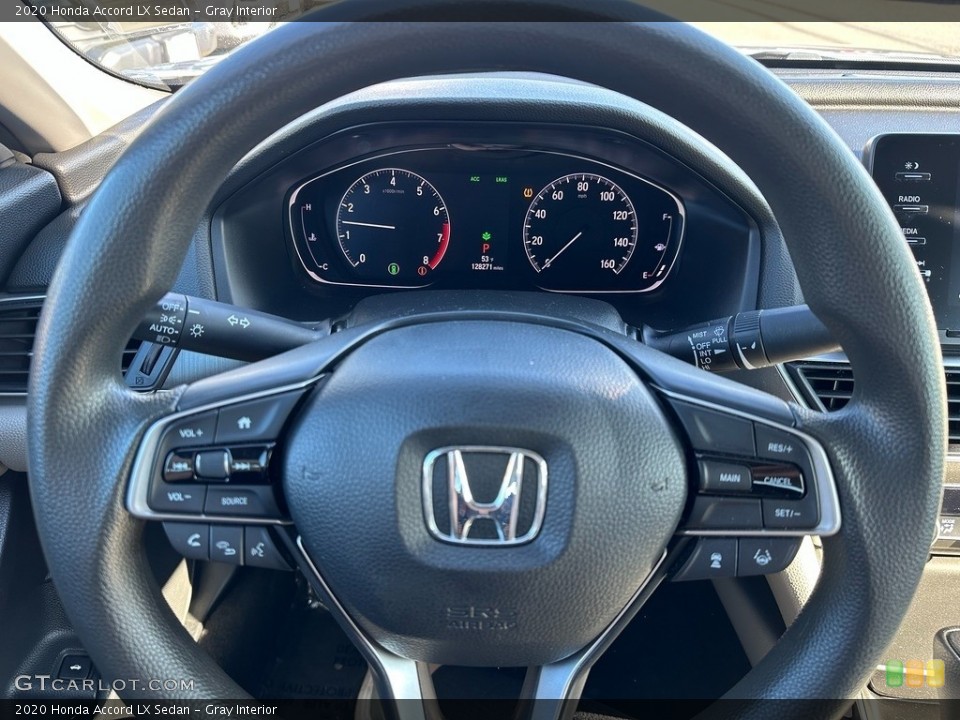 Gray Interior Steering Wheel for the 2020 Honda Accord LX Sedan #146243400
