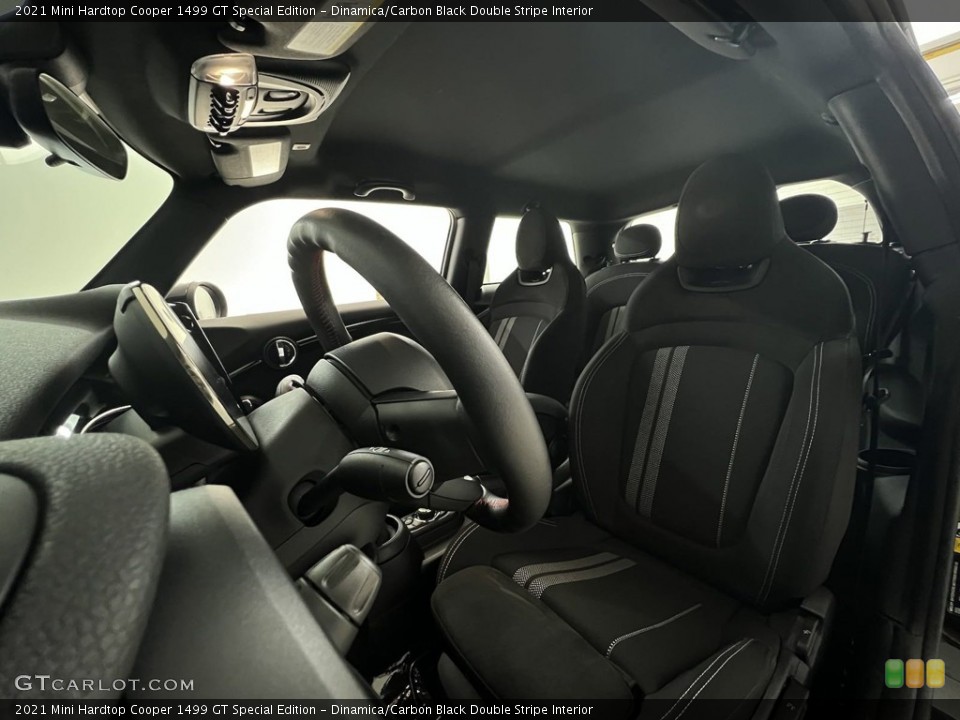 Dinamica/Carbon Black Double Stripe Interior Front Seat for the 2021 Mini Hardtop Cooper 1499 GT Special Edition #146244066