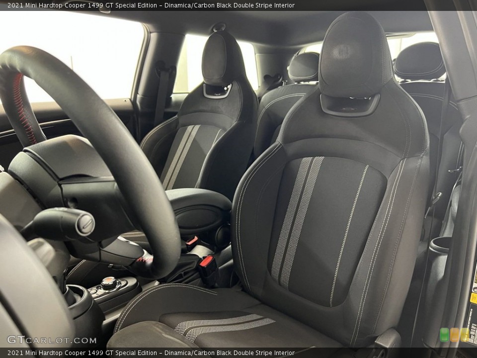 Dinamica/Carbon Black Double Stripe 2021 Mini Hardtop Interiors