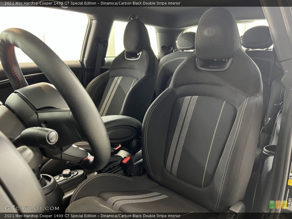 Dinamica/Carbon Black Double Stripe Interior Front Seat for the 2021 Mini Hardtop Cooper 1499 GT Special Edition #146244078