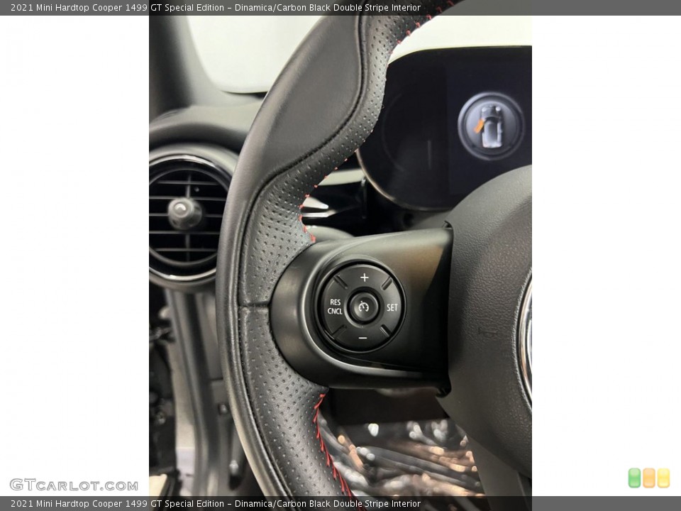 Dinamica/Carbon Black Double Stripe Interior Steering Wheel for the 2021 Mini Hardtop Cooper 1499 GT Special Edition #146244159