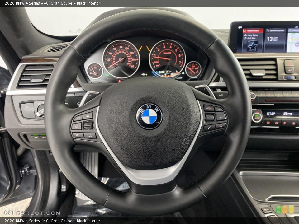 Black Interior Steering Wheel for the 2020 BMW 4 Series 440i Gran Coupe #146244438
