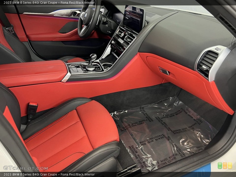 Fiona Red/Black Interior Front Seat for the 2023 BMW 8 Series 840i Gran Coupe #146245326
