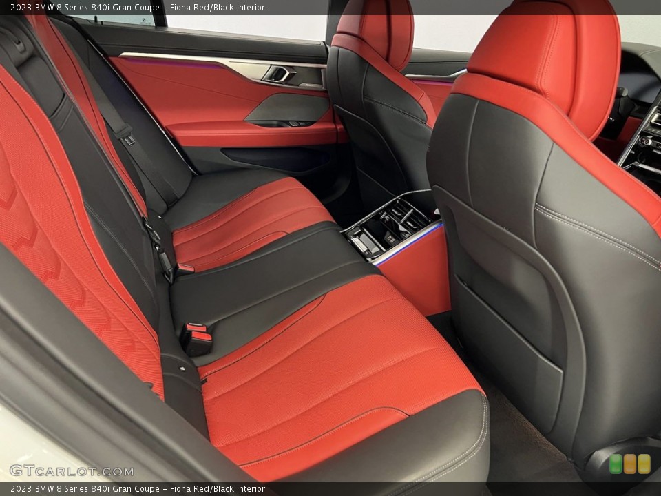 Fiona Red/Black Interior Rear Seat for the 2023 BMW 8 Series 840i Gran Coupe #146245338