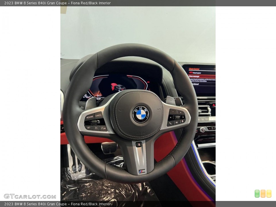 Fiona Red/Black Interior Steering Wheel for the 2023 BMW 8 Series 840i Gran Coupe #146245503