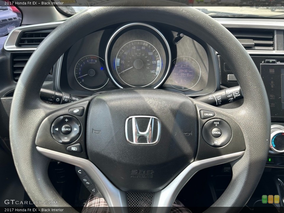 Black Interior Steering Wheel for the 2017 Honda Fit EX #146245539