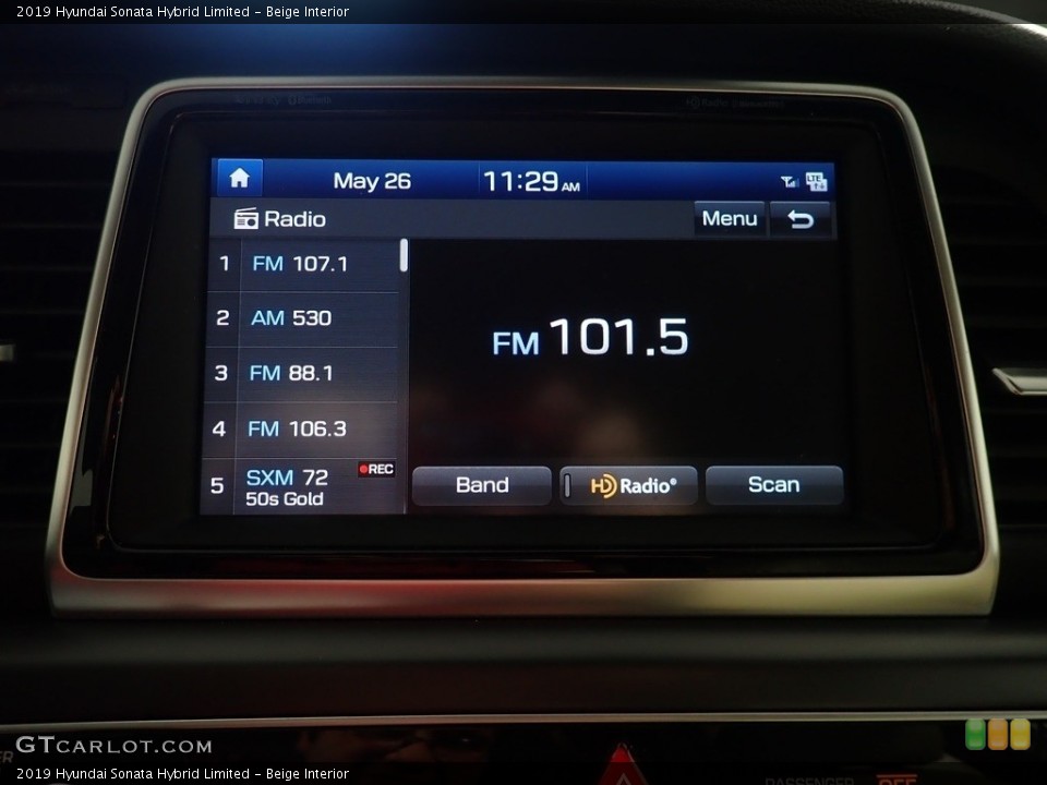Beige Interior Audio System for the 2019 Hyundai Sonata Hybrid Limited #146248671