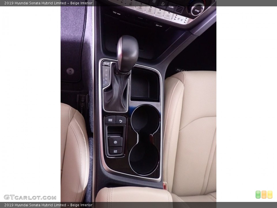 Beige Interior Transmission for the 2019 Hyundai Sonata Hybrid Limited #146248707