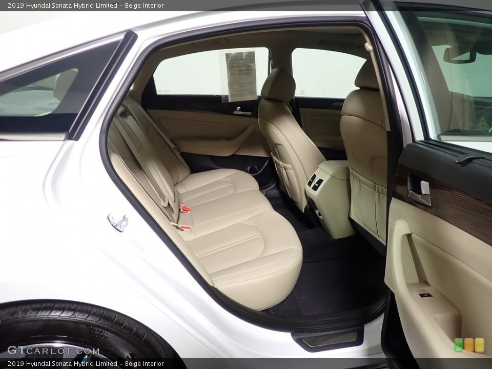 Beige Interior Rear Seat for the 2019 Hyundai Sonata Hybrid Limited #146248725