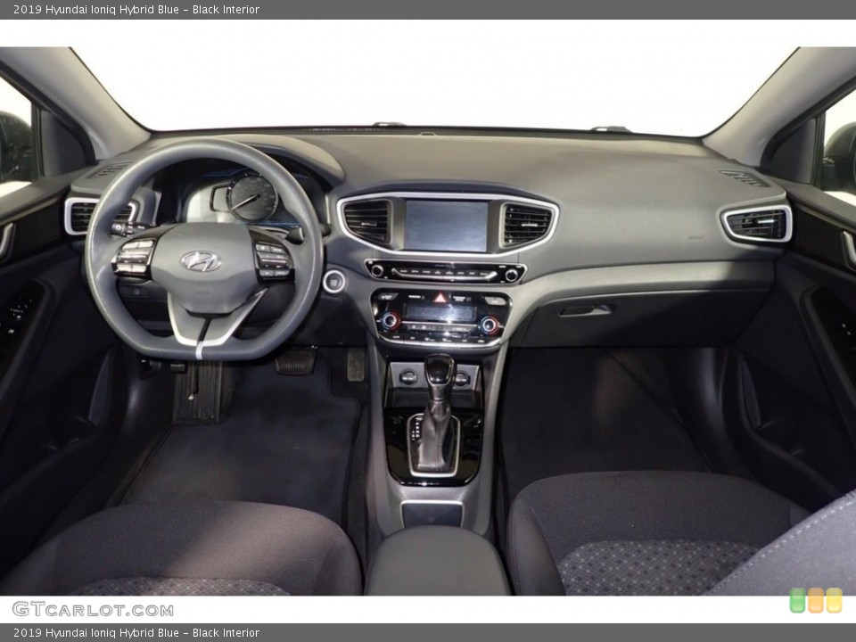 Black Interior Dashboard for the 2019 Hyundai Ioniq Hybrid Blue #146248923