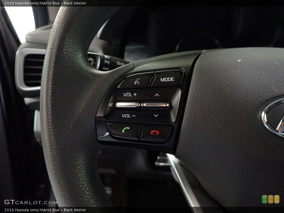 Black Interior Steering Wheel for the 2019 Hyundai Ioniq Hybrid Blue #146248938