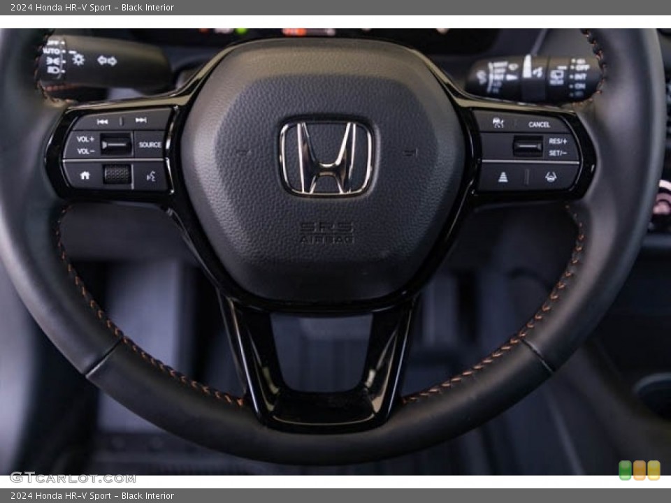 Black Interior Steering Wheel for the 2024 Honda HR-V Sport #146250400